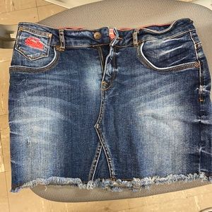 SuperDry denim skirt